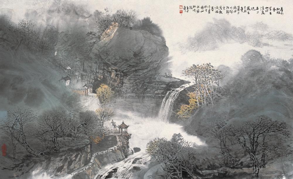 王中年《屋前柳绿香》