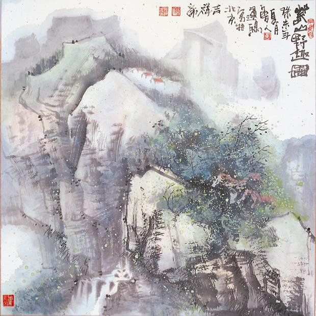 吴运鸿作品：山水写意乡村野趣小品