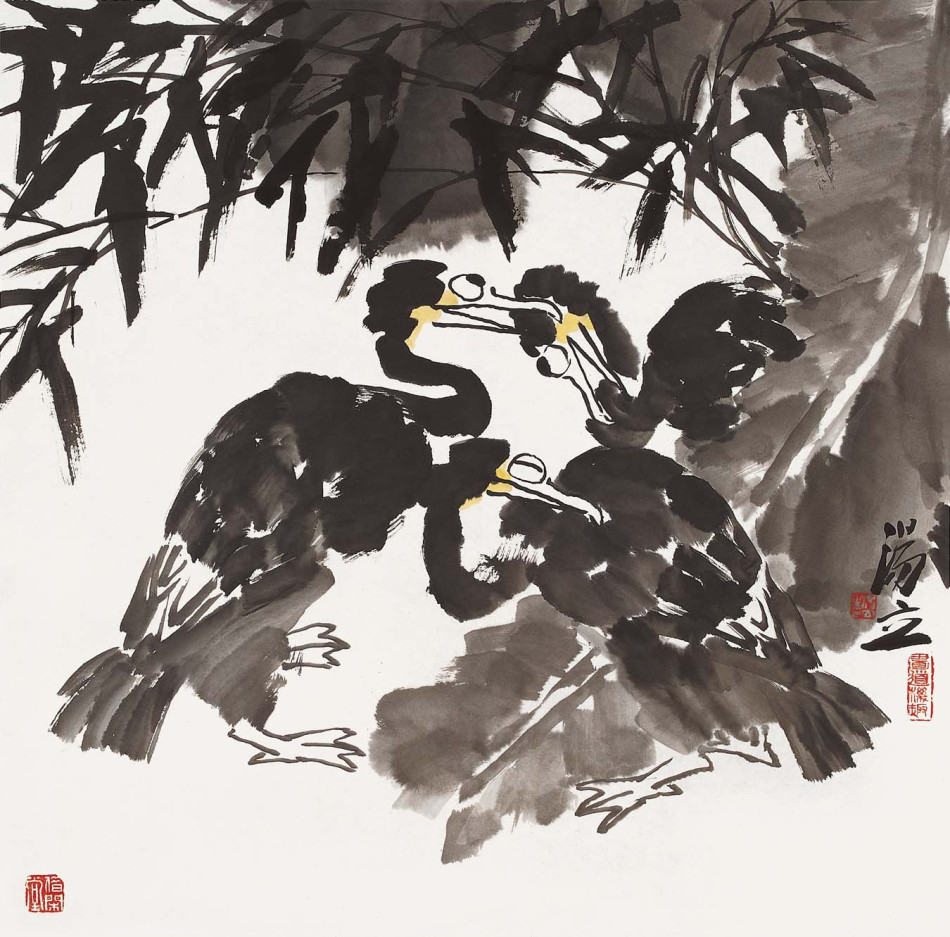 汤立：国画作品欣赏