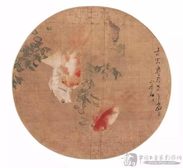 虚谷画的金鱼
