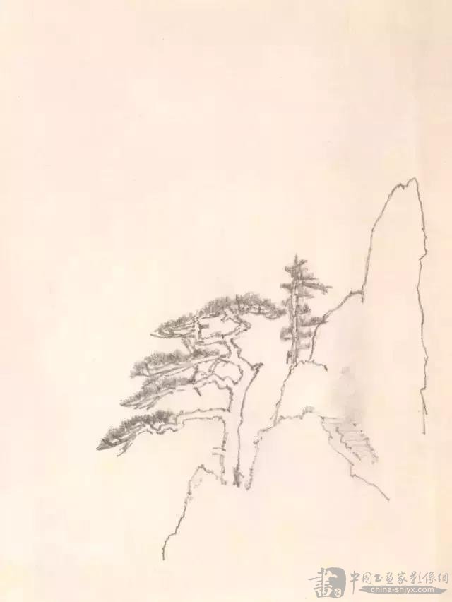 欣赏:看看大师李可染的铅笔山水画